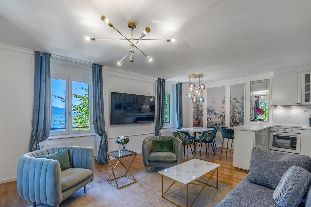 Soft Glam 1-Bedroom Appt - Lake & Mountain View Montreux Zewnętrze zdjęcie